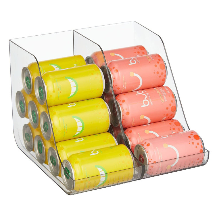 BEAUTIKER Plastic Divided Beverage Storage, Can Dispenser Holder For